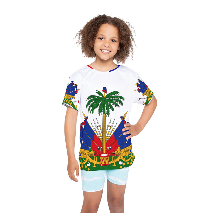 Kids Sports Jersey - Vibrant Haitian Heritage Design