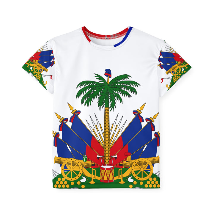 Kids Sports Jersey - Vibrant Haitian Heritage Design